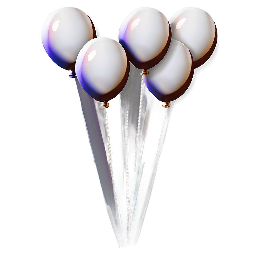 White Balloon Icon Png 06212024 PNG image