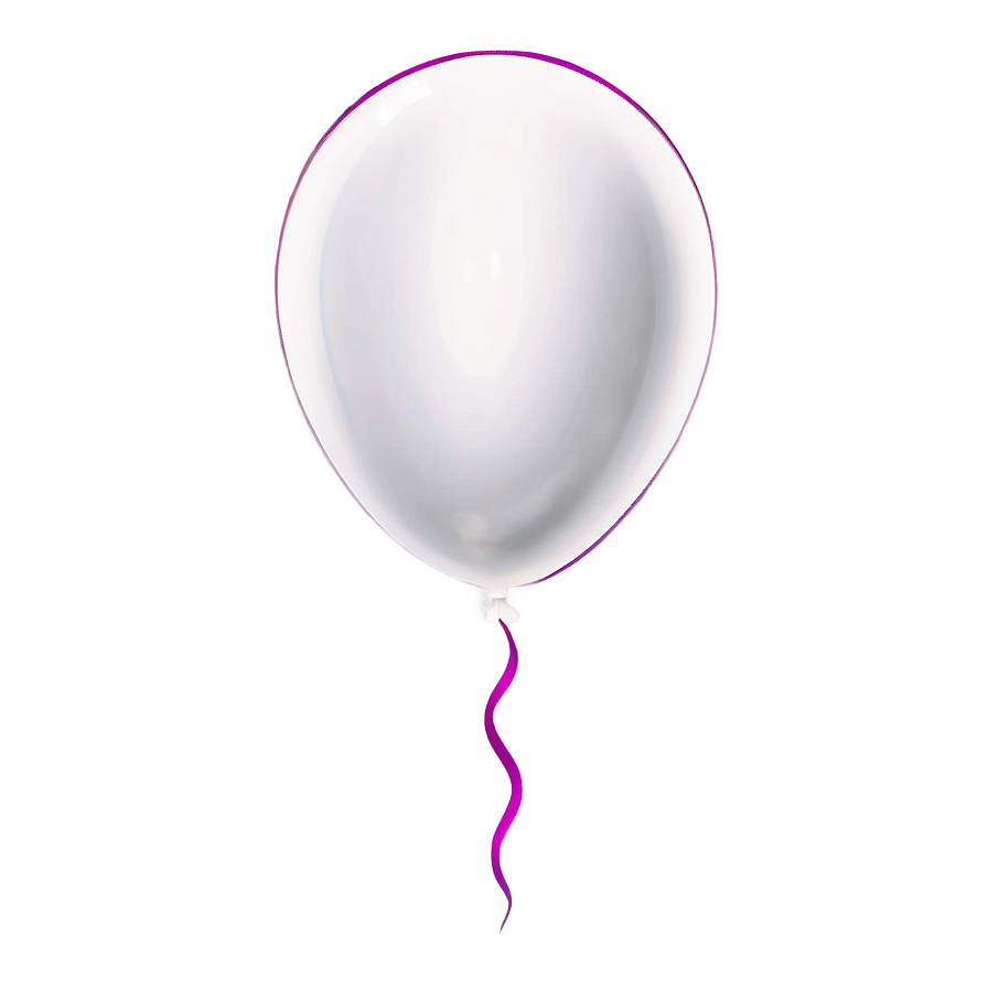 White Balloon Icon Png Exj52 PNG image