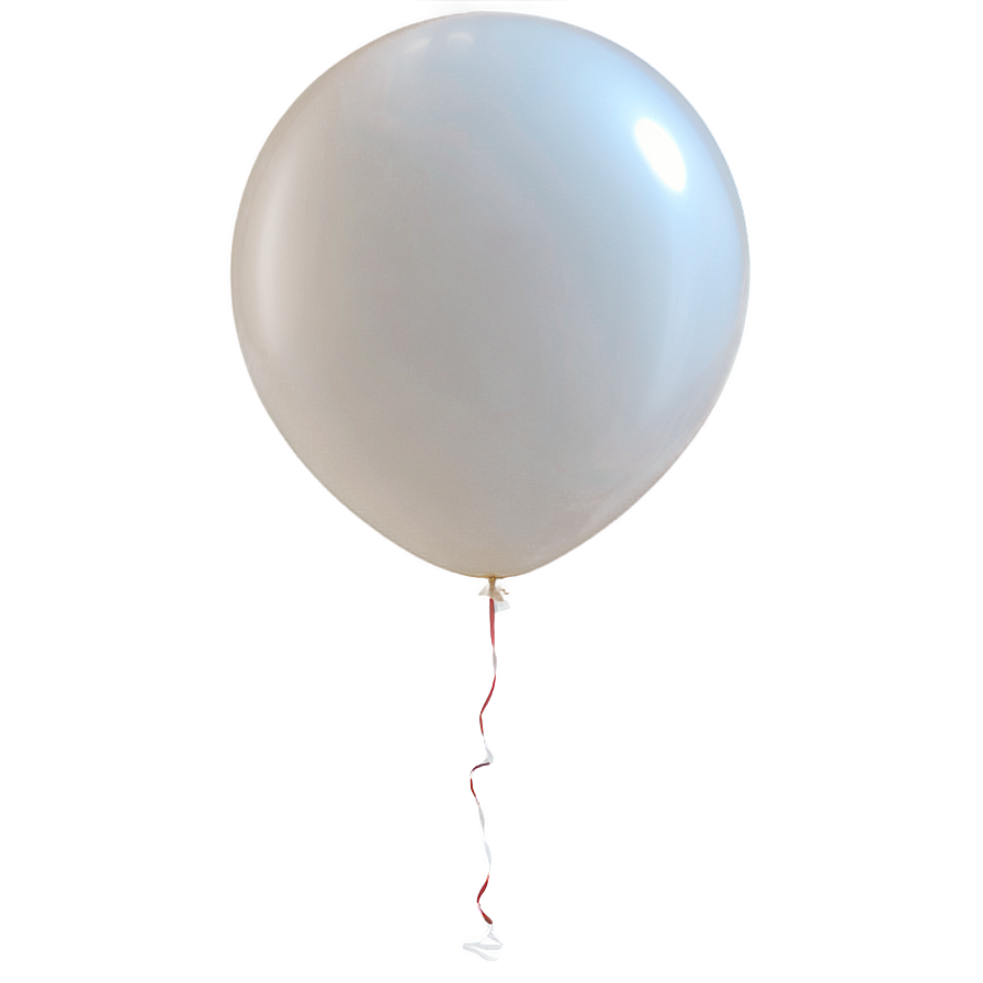 White Balloon Isolated Png Ksp6 PNG image