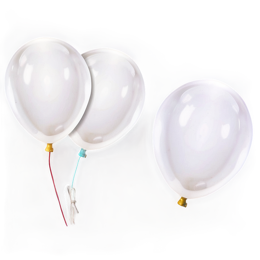 White Balloons Bundle Png 48 PNG image