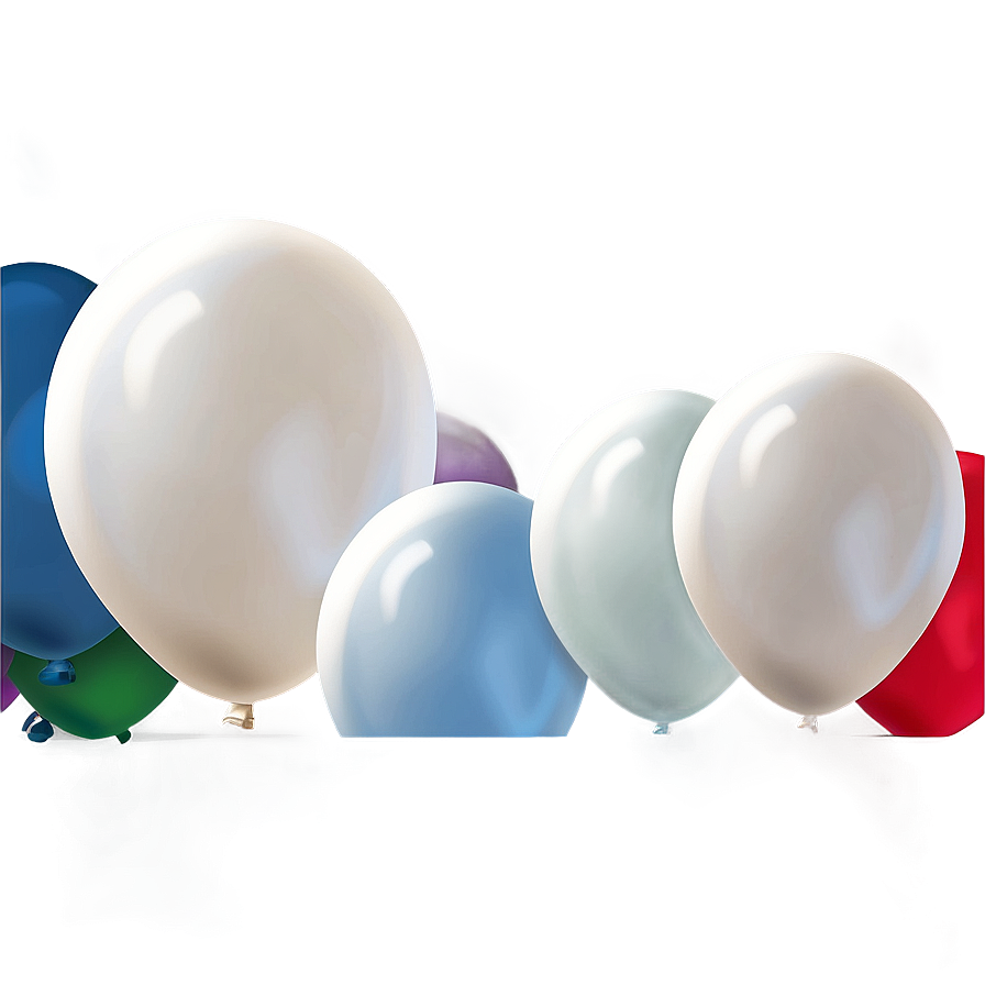 White Balloons D PNG image