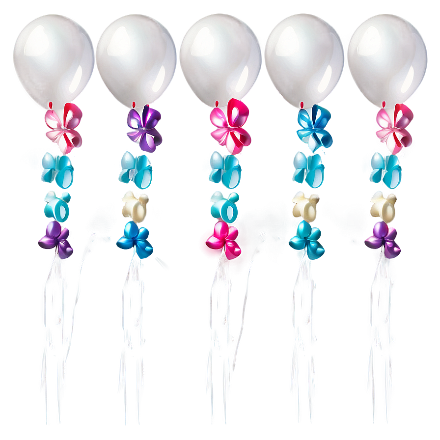 White Balloons For Wedding Png Deo4 PNG image