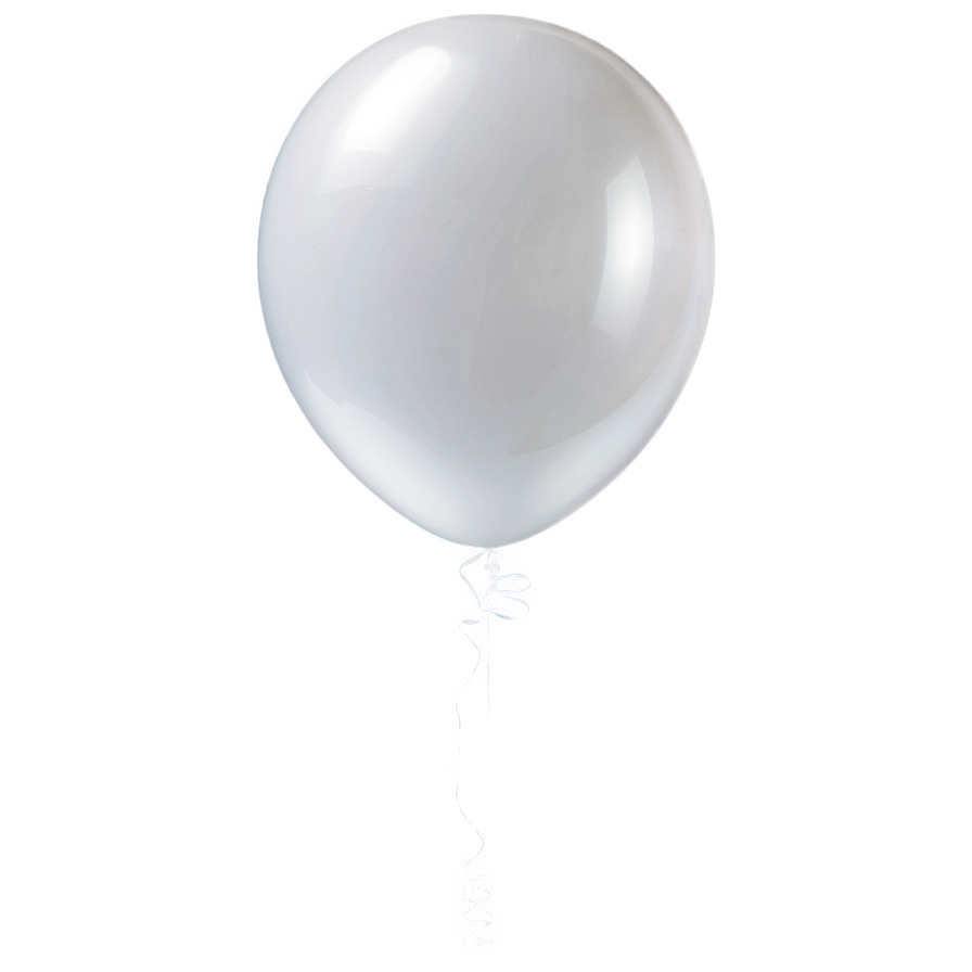 White Balloons Invitation Png Ueg PNG image