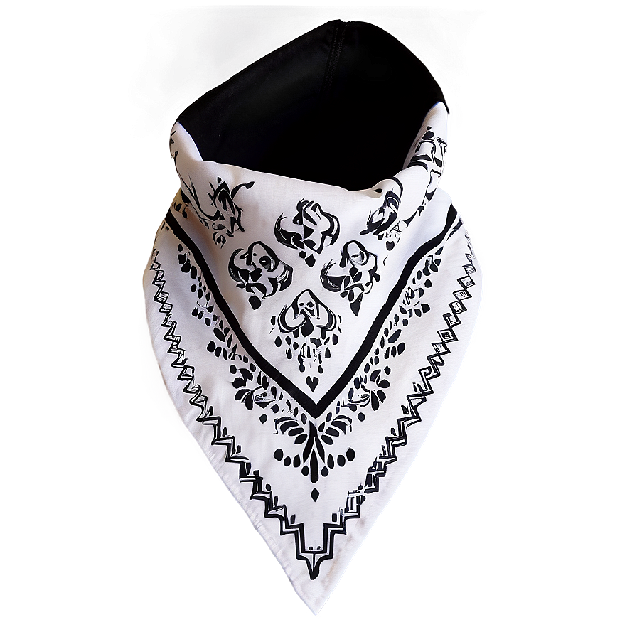 White Bandana Design Png 37 PNG image