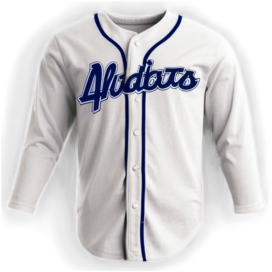 White Baseball Jersey Png Emh PNG image