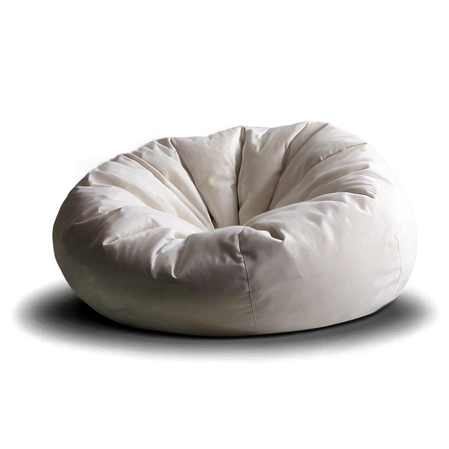 White Bean Bag Chair Png Mnd PNG image