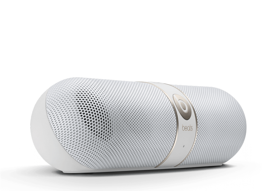 White Beats Pill Speaker PNG image