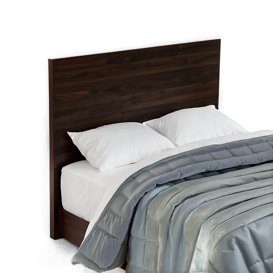 White Bed And Nightstand Png Xtq56 PNG image