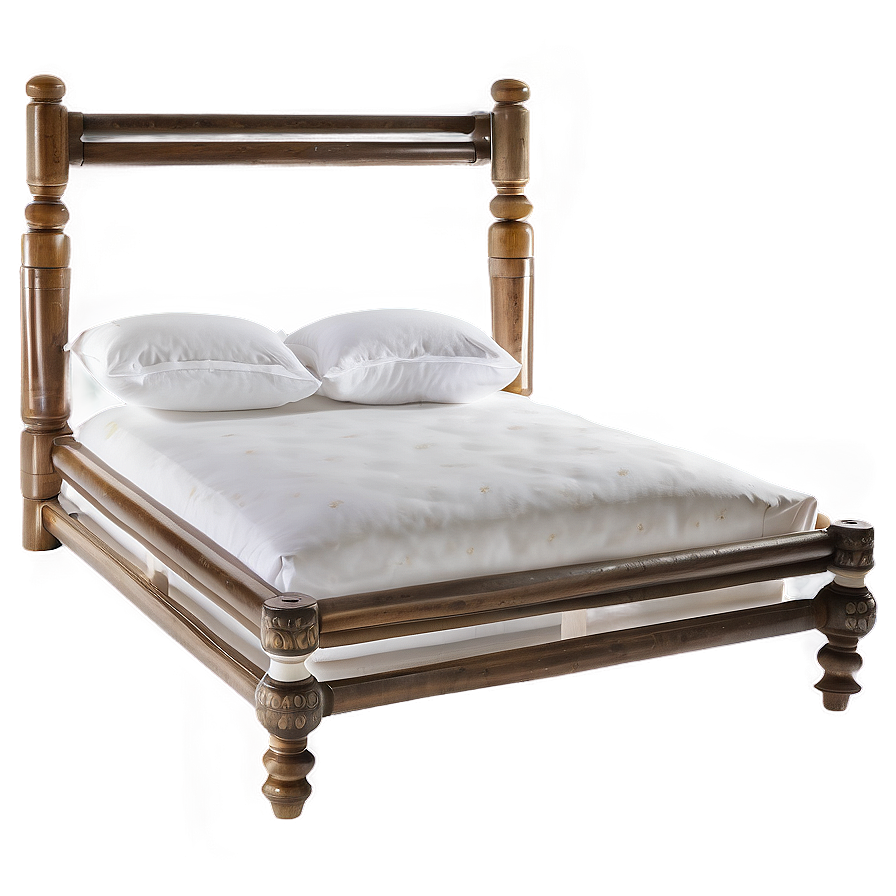 White Bed B PNG image