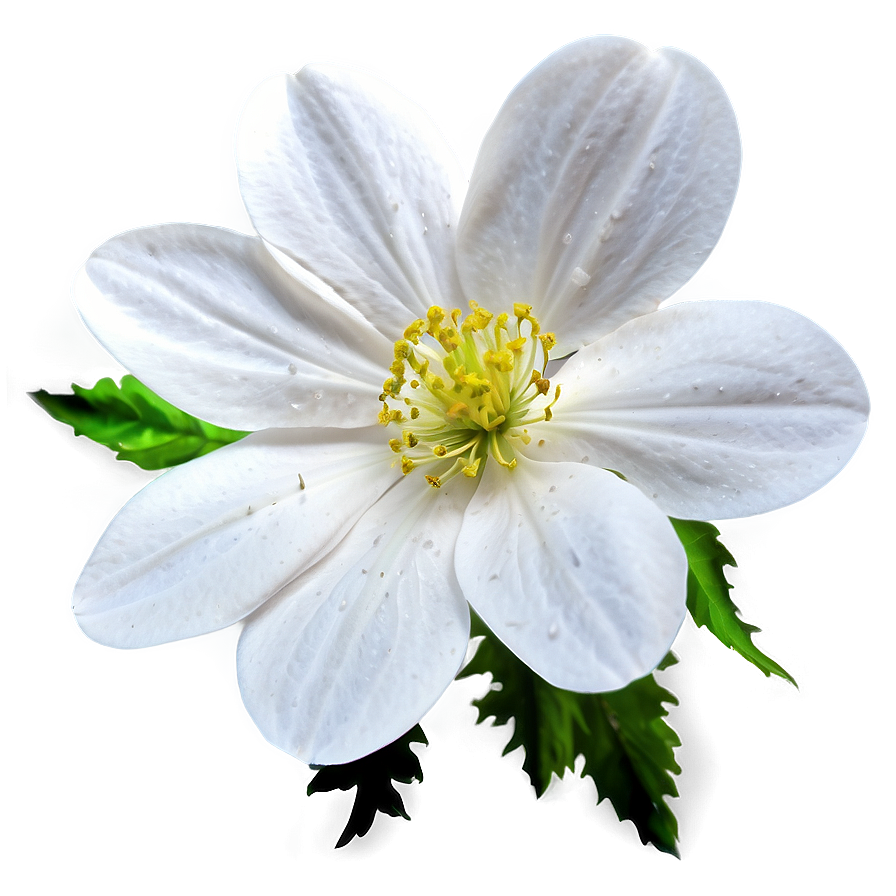 White Blossoming Flower Png Yyn PNG image