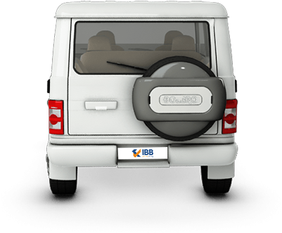 White Bolero Rear View PNG image