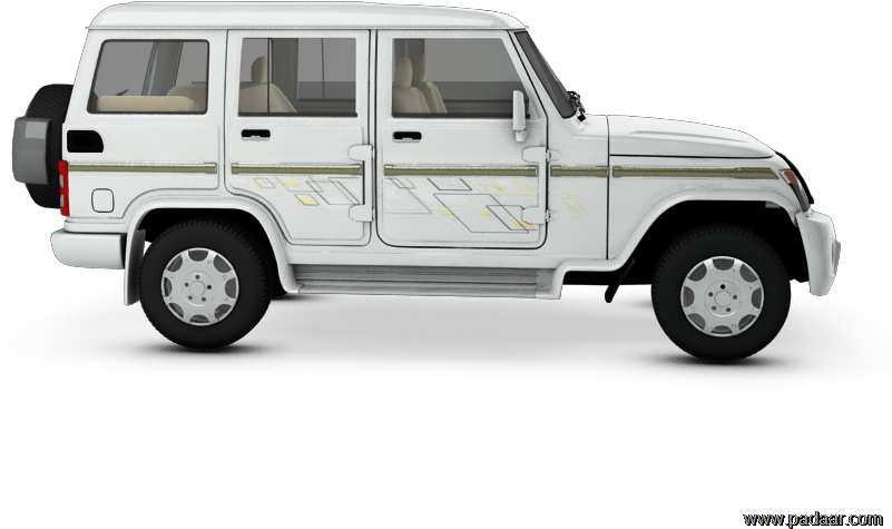 White Bolero S U V Side View PNG image