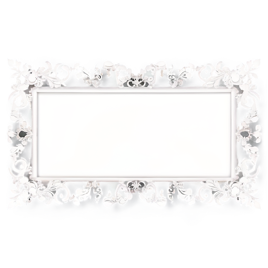White Border Frame For Quotes Png 62 PNG image