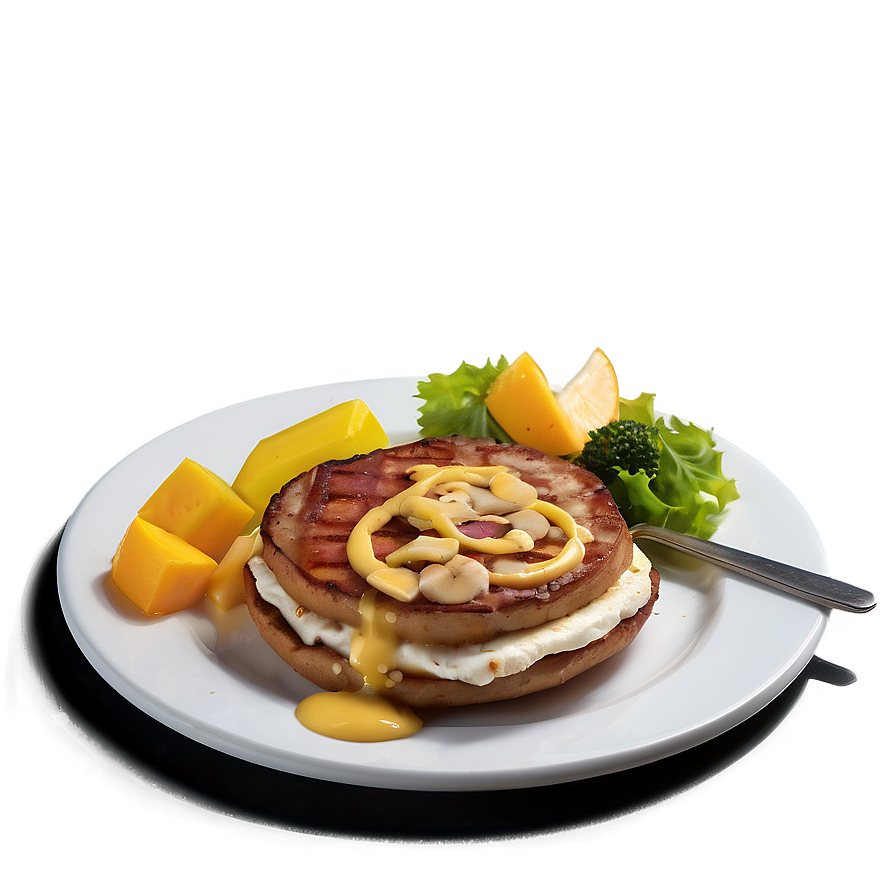 White Breakfast Plate Png Oko1 PNG image