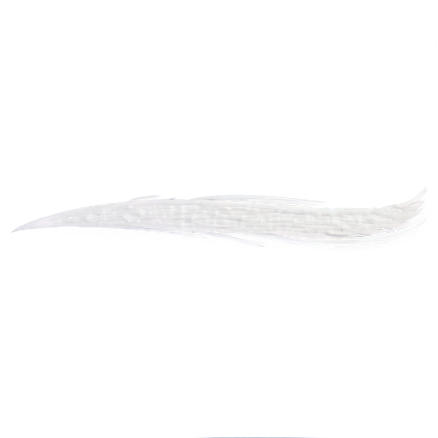 White Brush Stroke Shape Png Fnj PNG image