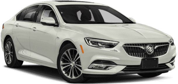 White Buick Luxury Sedan Profile View PNG image