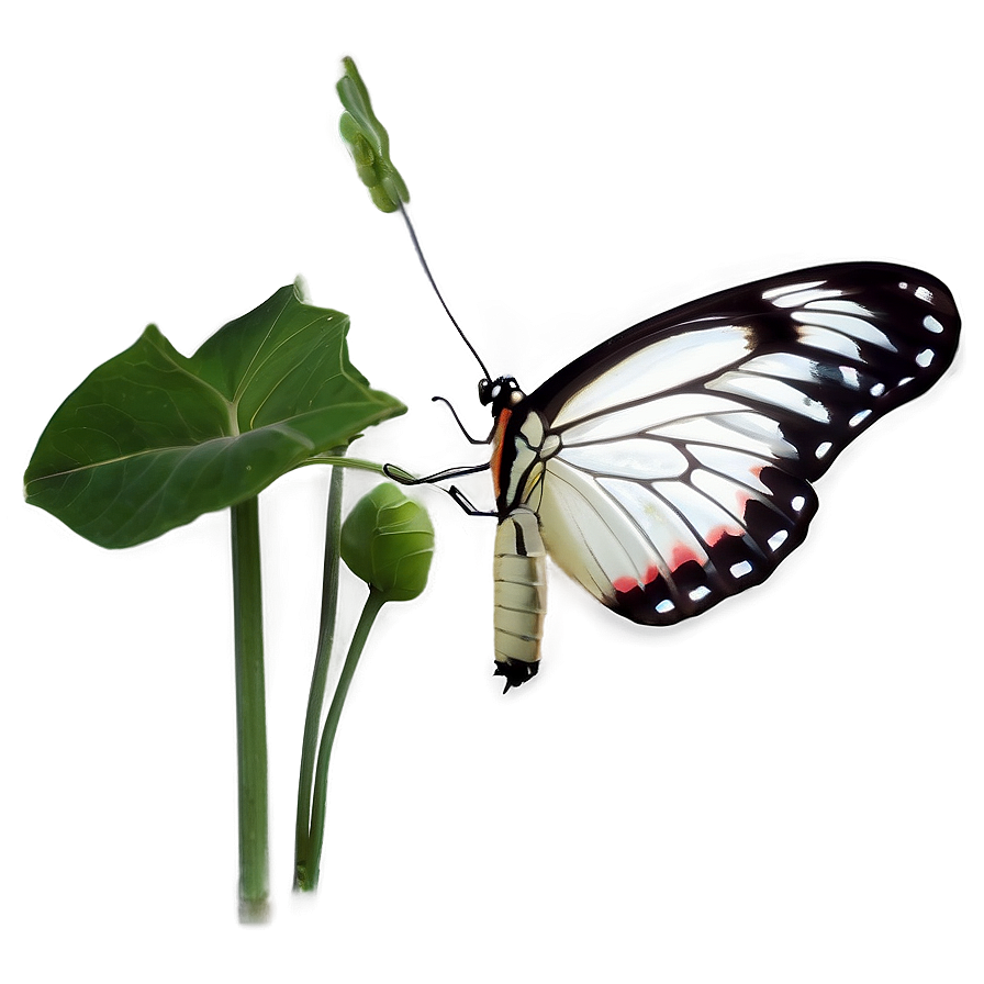 White Butterfly B PNG image