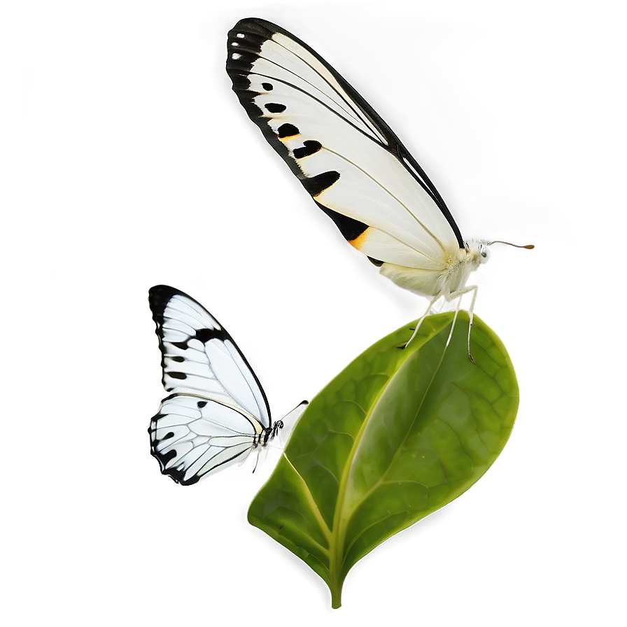 White Butterfly C PNG image