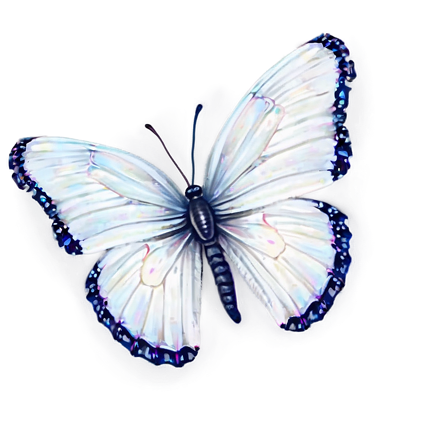 White Butterfly D PNG image