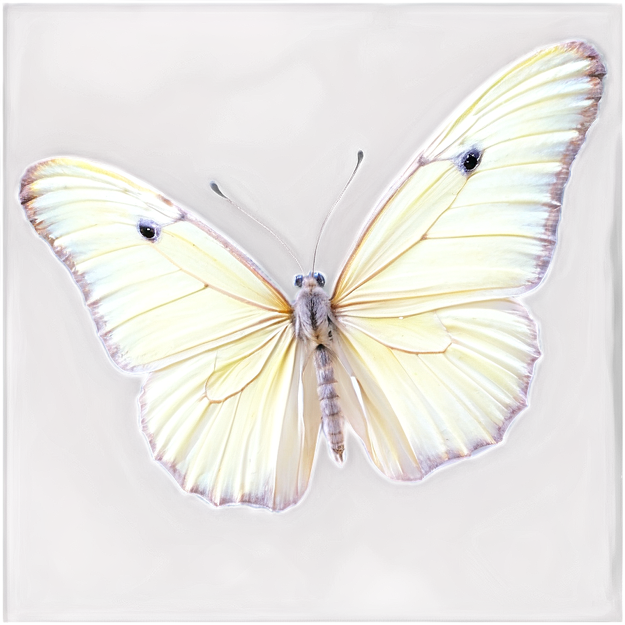 White Butterfly Isolated Png 06122024 PNG image