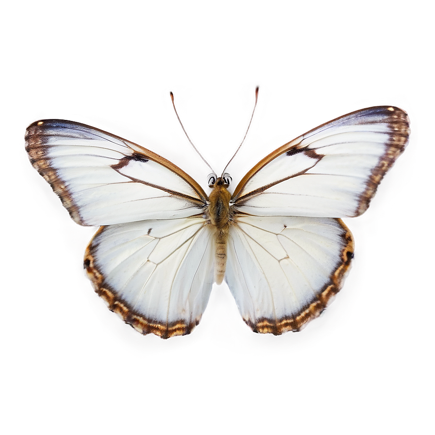 White Butterfly Isolated Png 06122024 PNG image