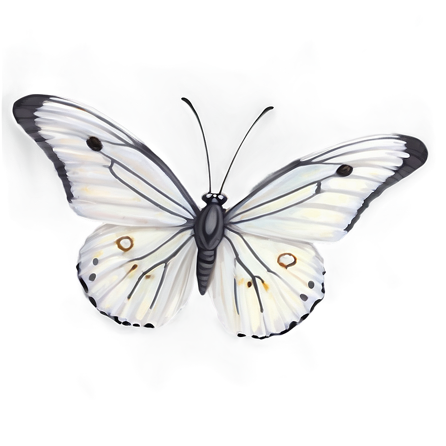 White Butterfly Pattern Png Fsi57 PNG image