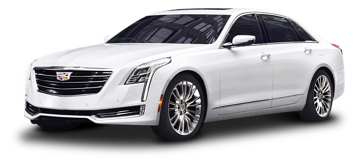 White Cadillac C T6 Luxury Sedan PNG image