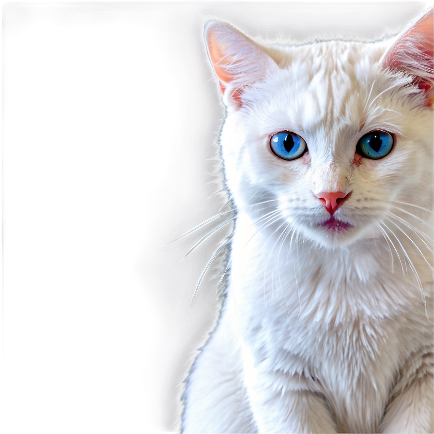 White Cat Clipart Png 16 PNG image