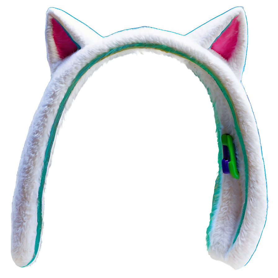 White Cat Ear Png Dcp29 PNG image