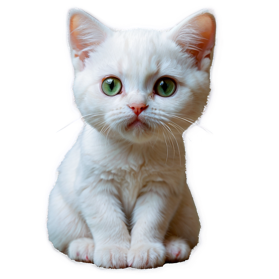 White Cat Filter Png 06282024 PNG image