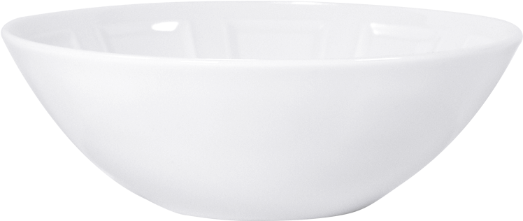 White Ceramic Bowl Isolated PNG image