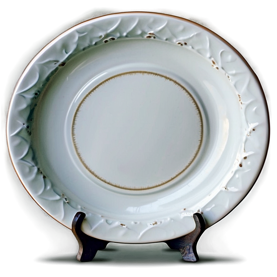 White Ceramic Plate Png 06212024 PNG image