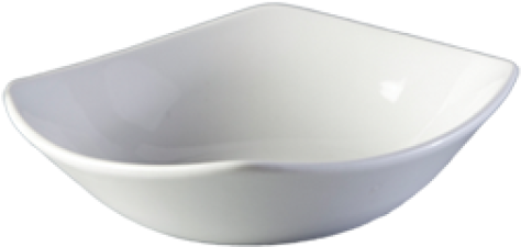 White Ceramic Square Bowl PNG image