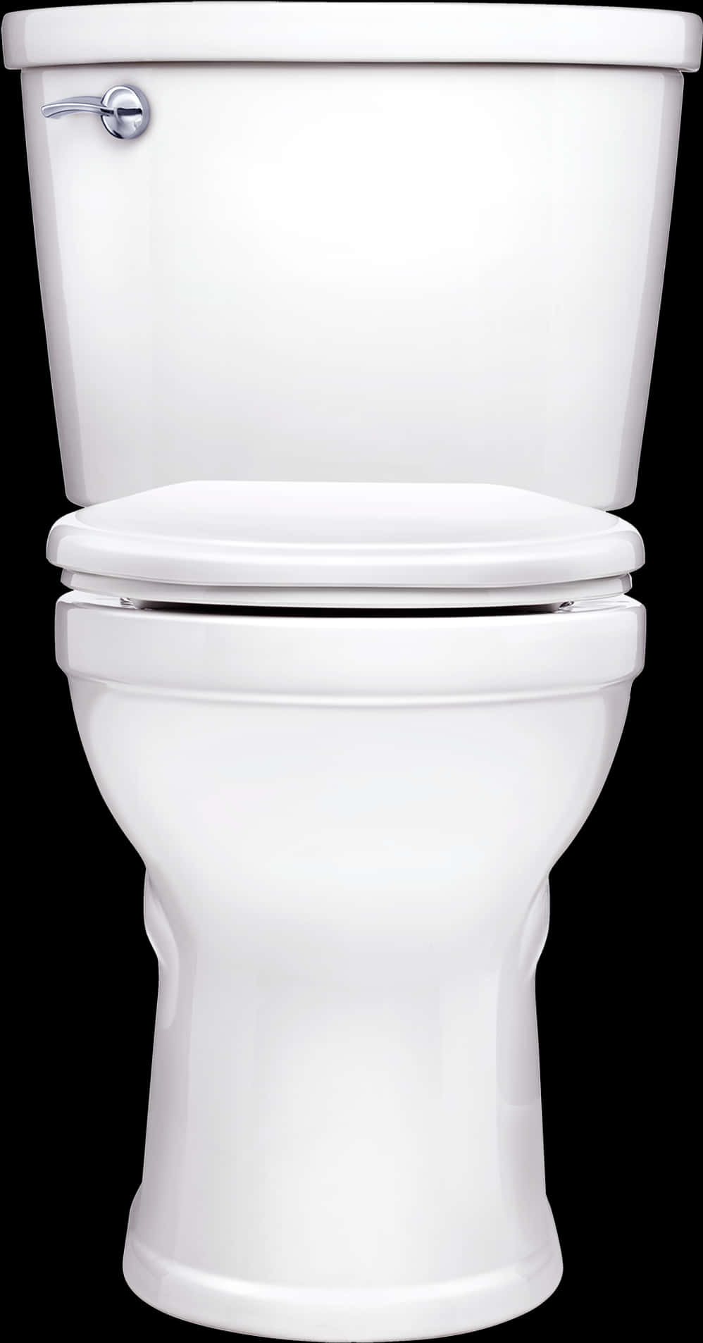 White Ceramic Toilet Isolated PNG image