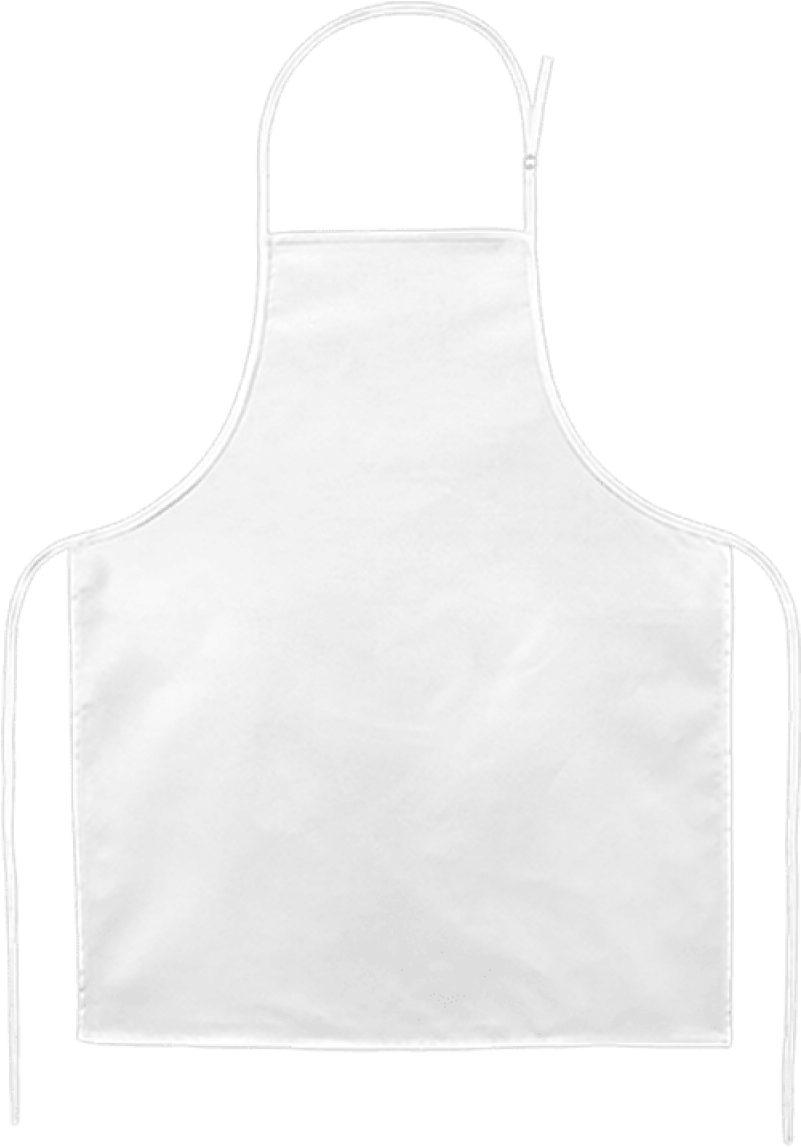 White Chef Apron Blank PNG image