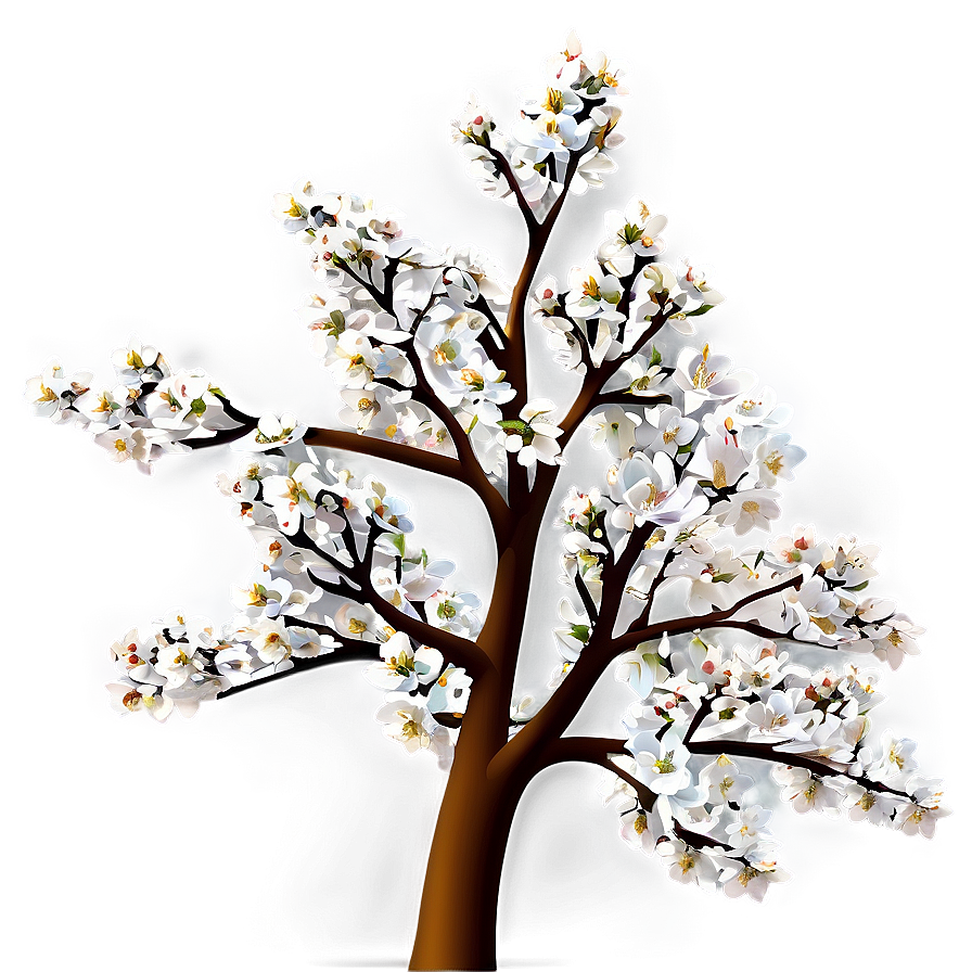 White Cherry Tree Png 15 PNG image