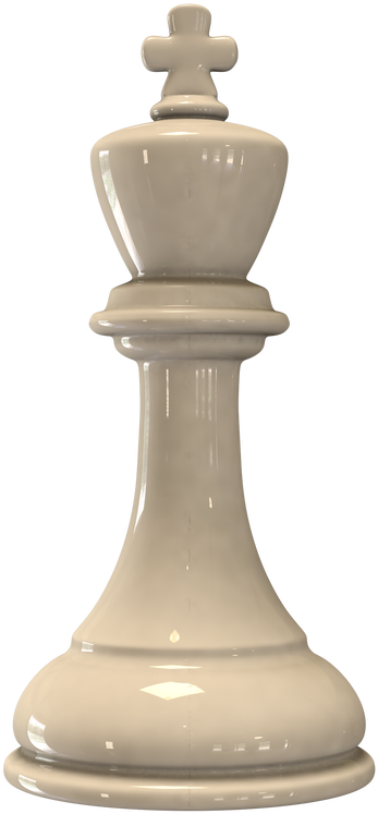 White_ Chess_ King_ Piece PNG image