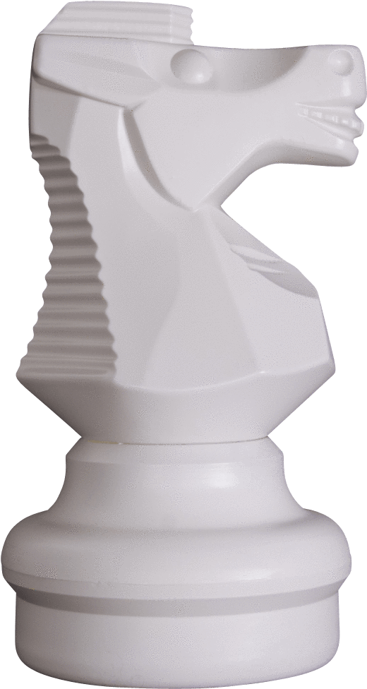 White Chess Knight Piece PNG image