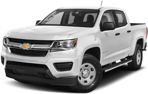 White Chevrolet Colorado Pickup Truck PNG image