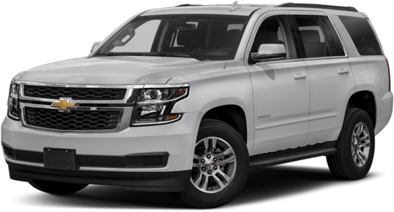 White Chevrolet Tahoe S U V Profile View PNG image