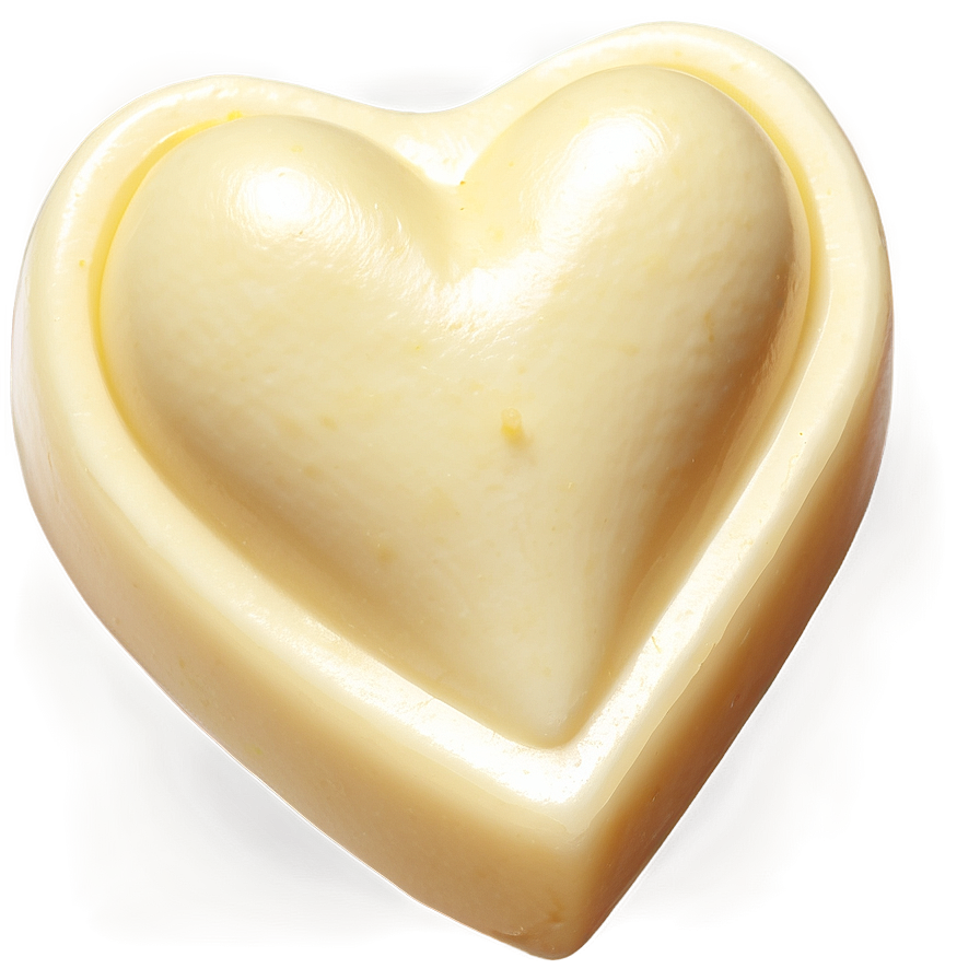 White Chocolate Heart Png Bkm PNG image