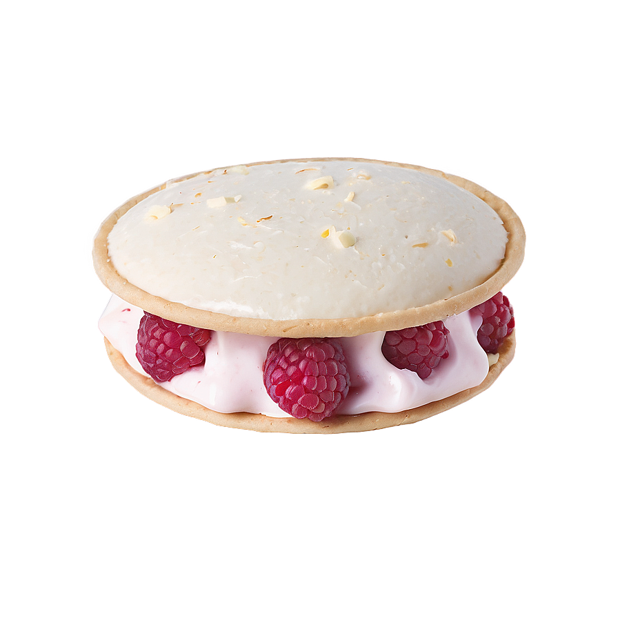 White Chocolate Raspberry Ice Cream Sandwich Png Ovq30 PNG image