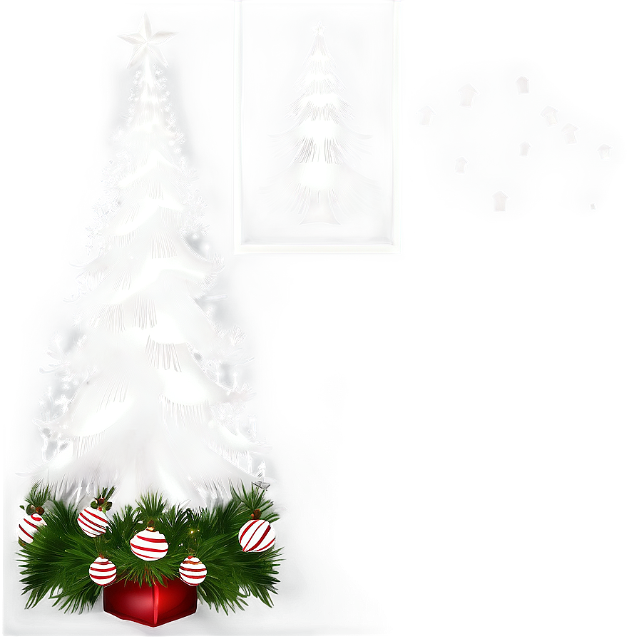 White Christmas Tree Png Nbr PNG image