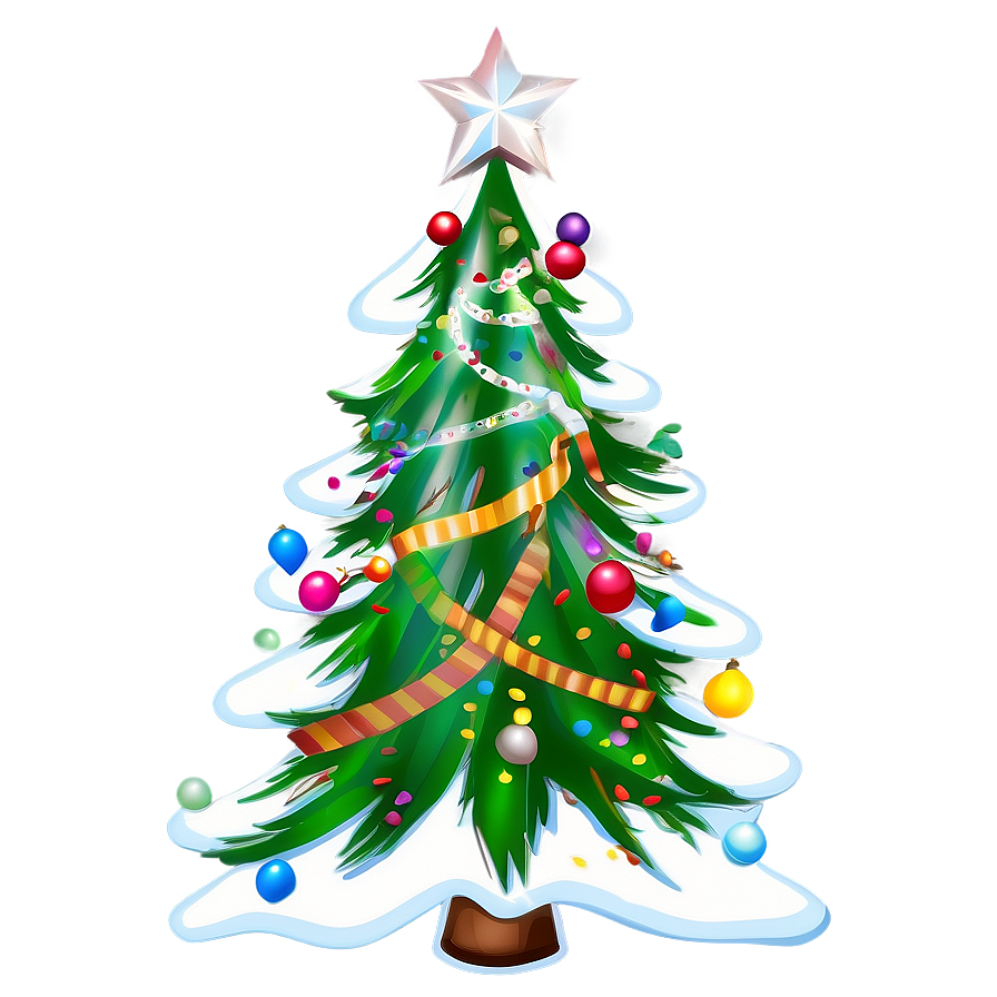 White Christmas Tree Png Qng PNG image