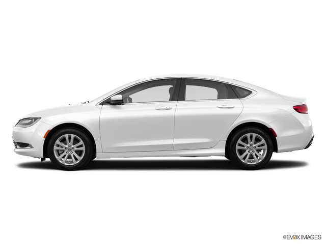 White Chrysler Sedan Profile View PNG image