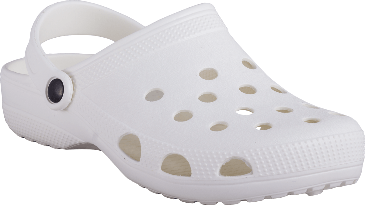 White Classic Croc Sandal PNG image