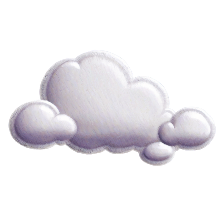 White Cloud Artwork Png 06122024 PNG image