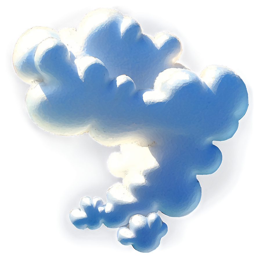 White Cloud Outline Png 06122024 PNG image