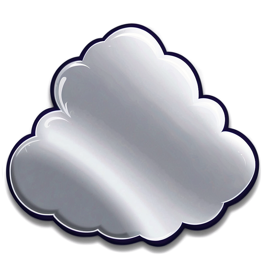 White Cloud Outline Png 77 PNG image