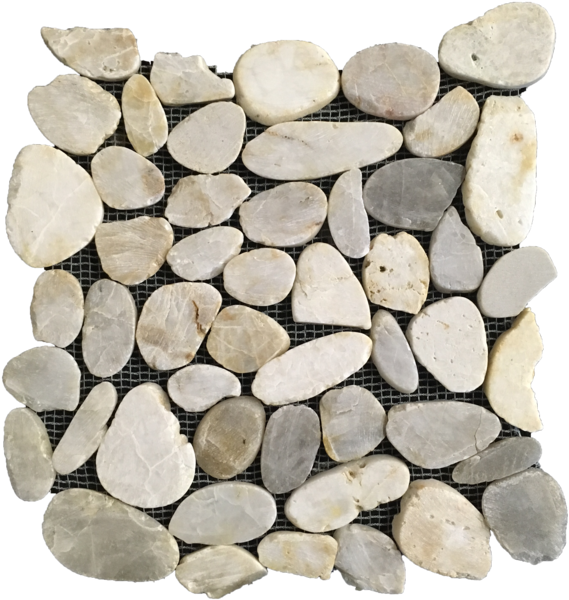 White Cobblestone Texture Background PNG image